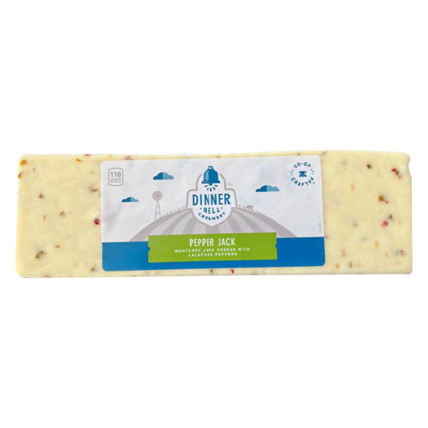 Dinner Bell Pepper Jack Cheese Block , 2.270kg, USA 