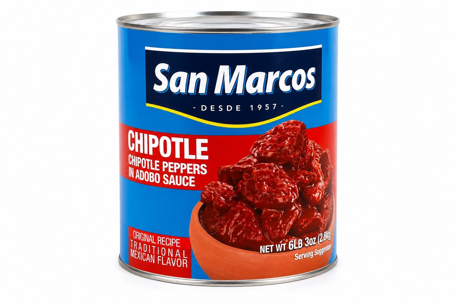 San Marcos Chipotle Pepper Adobo Sauce 6x2.8Kg,MEXICO
