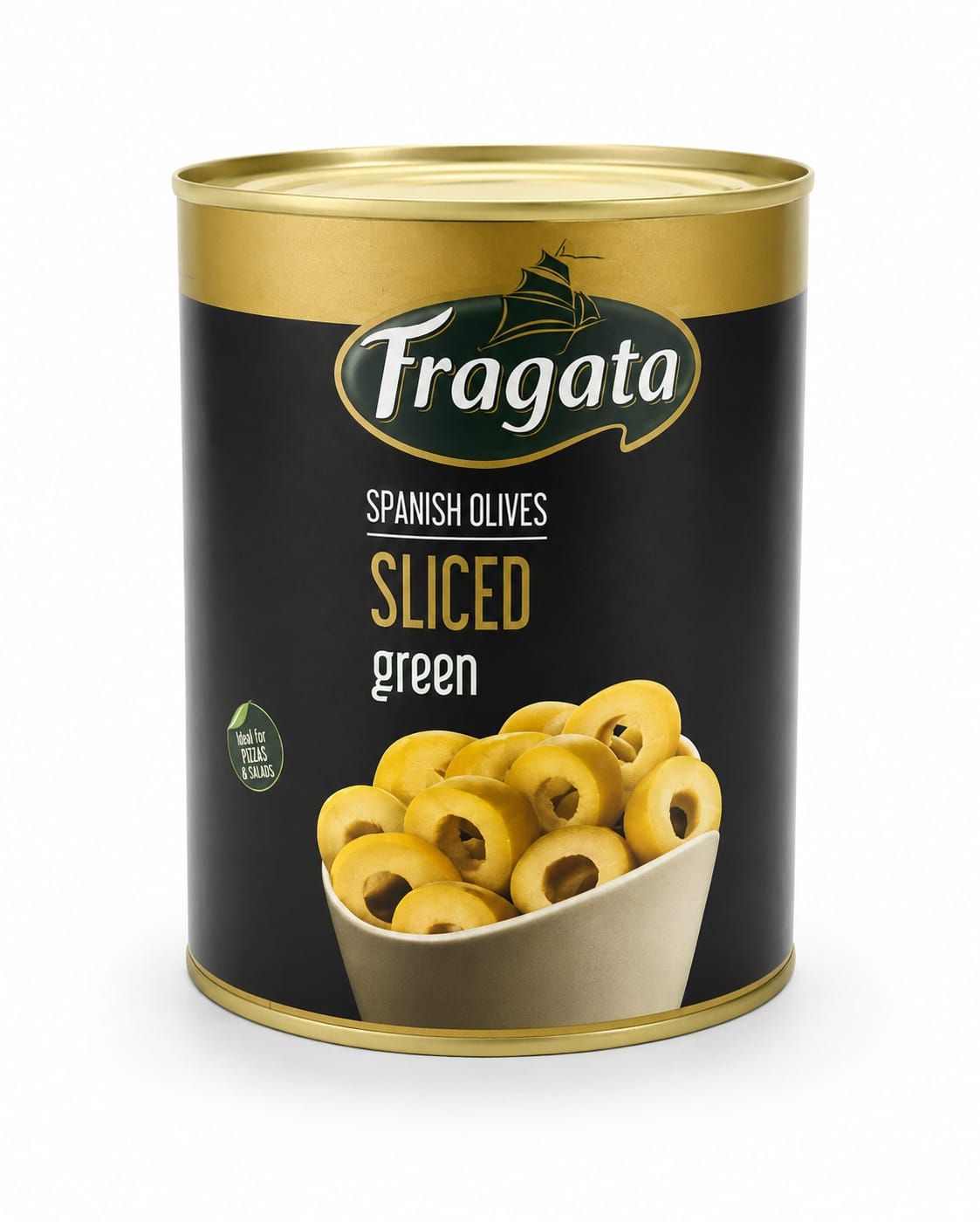 Fragata' Green Olive Slice 6X1.560 KG, SPAIN