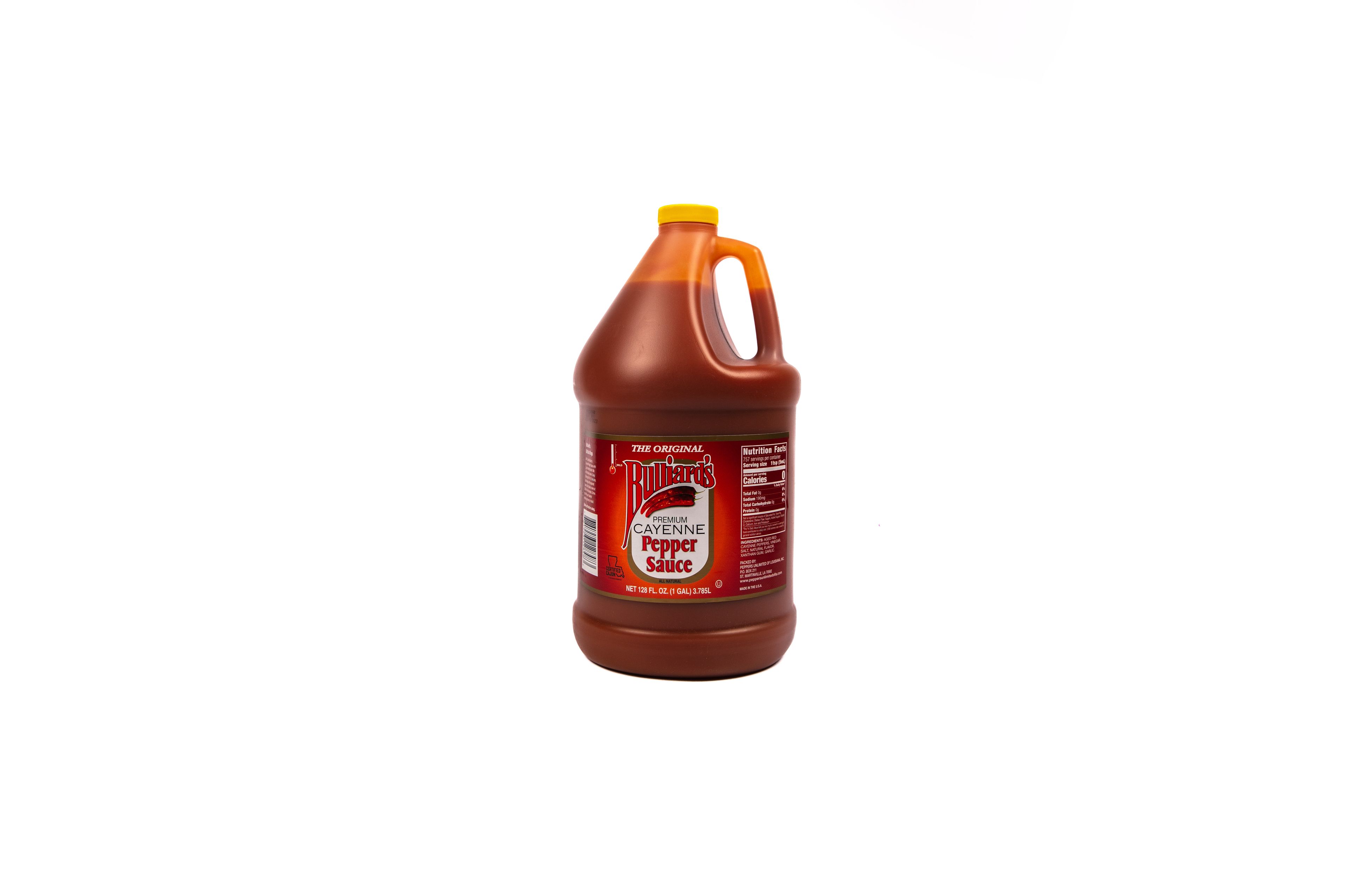 Billiard's  Cayenne Pepper Sauce 4x1Gallon USA