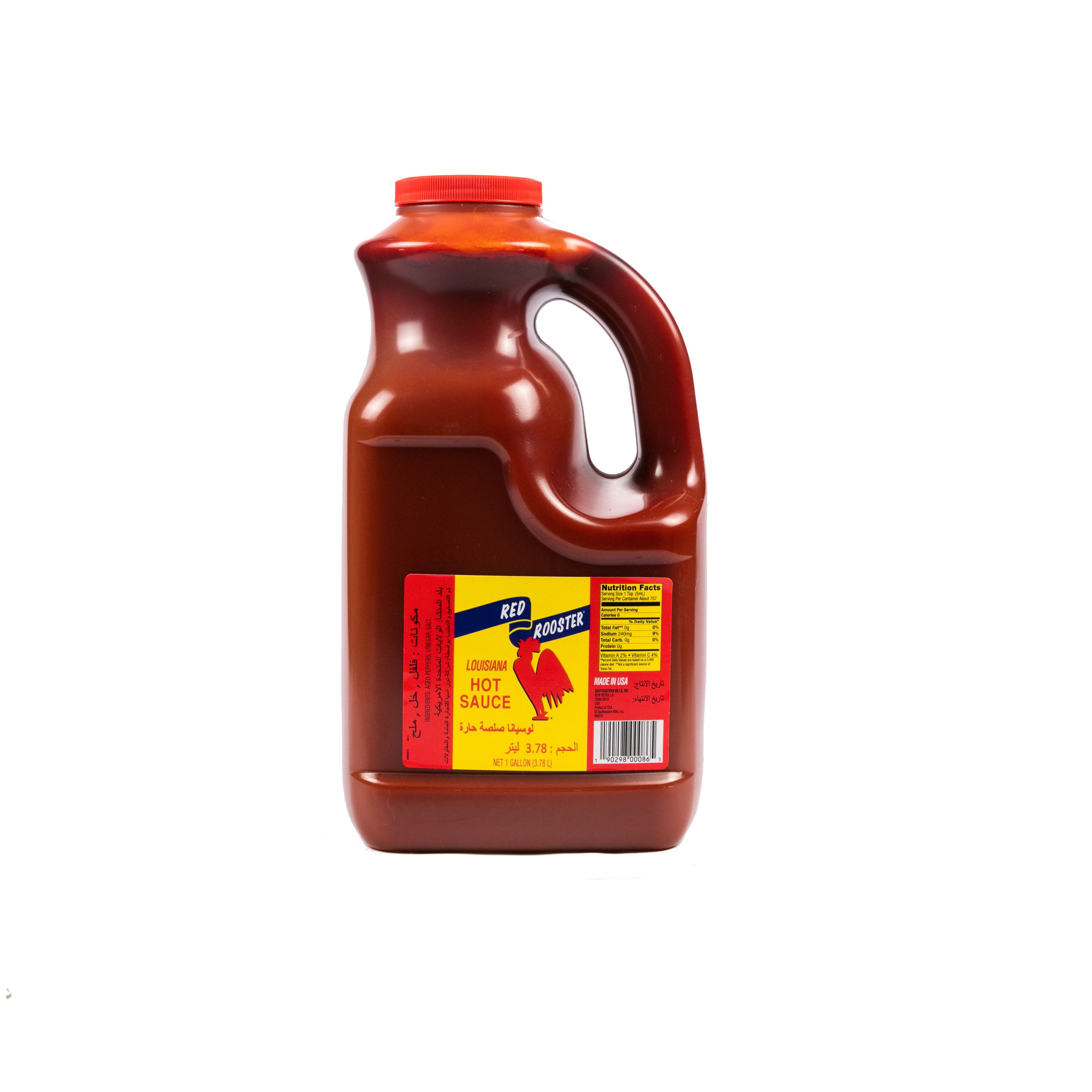 Red Rooster Hot Sauce , 4x1 Gallon, USA
