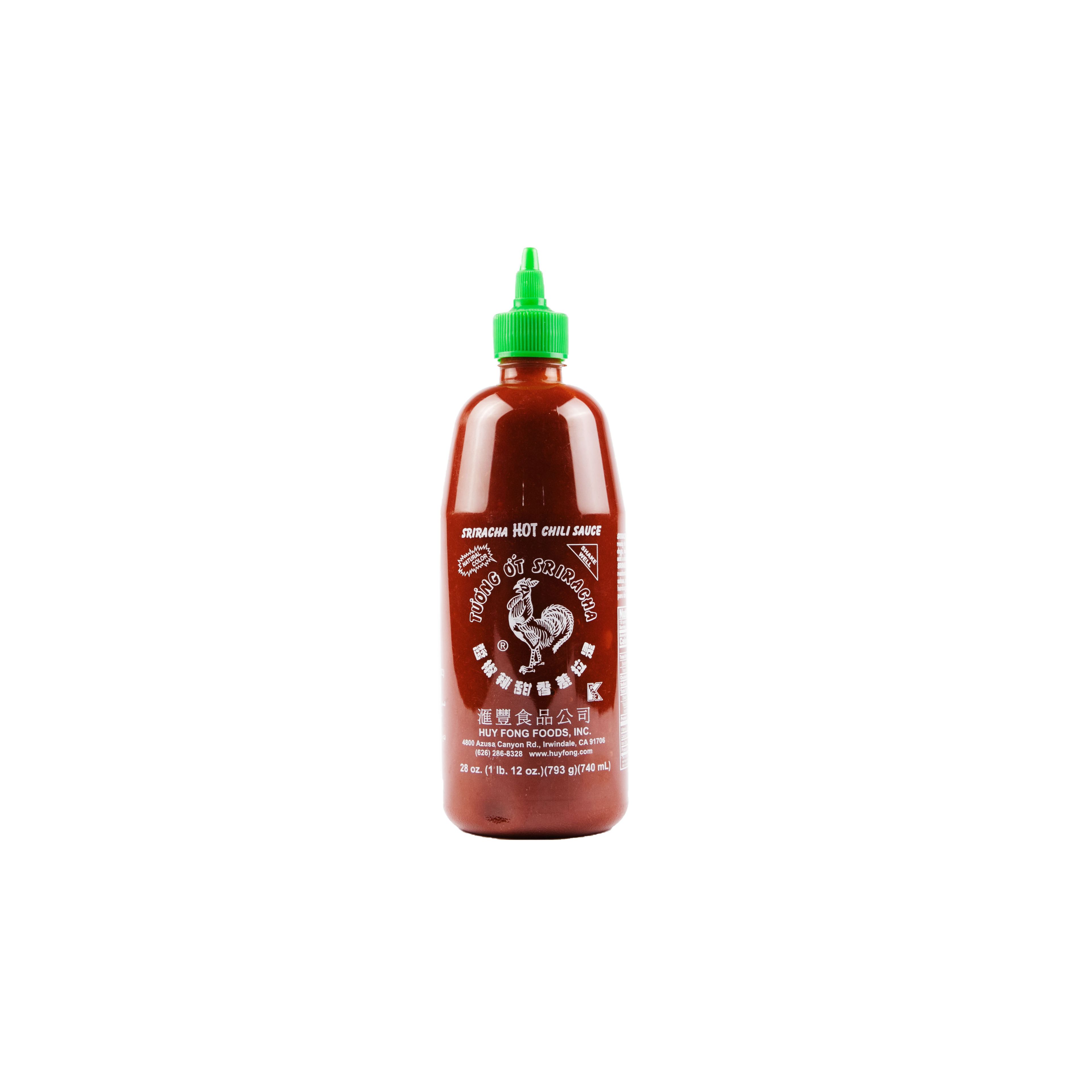 Huy Fong Foods Sriracha Hot Chili Sauce, 12x740ml, USA