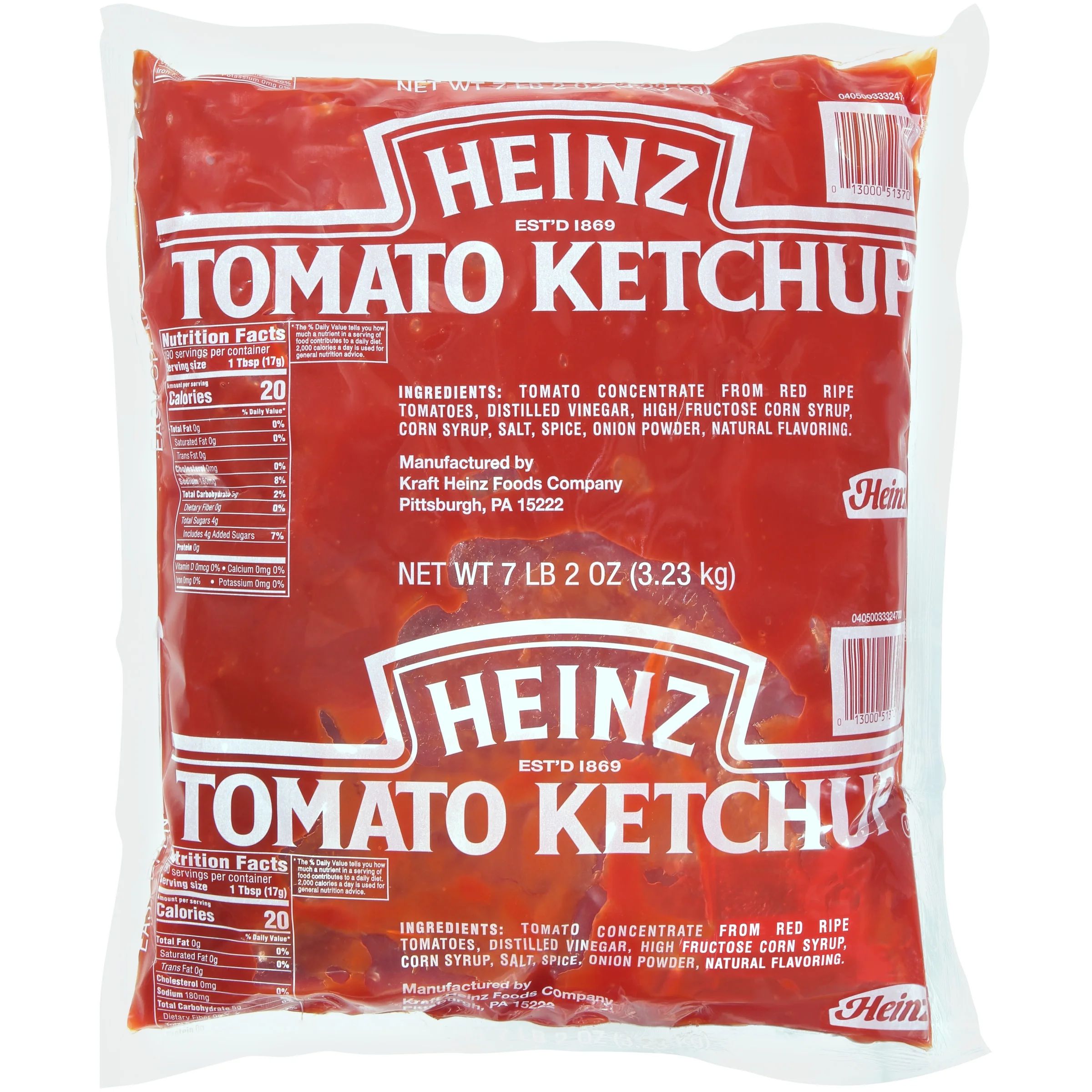 Heinz" Tomato Ketchup Pouch 3.23kg , USA